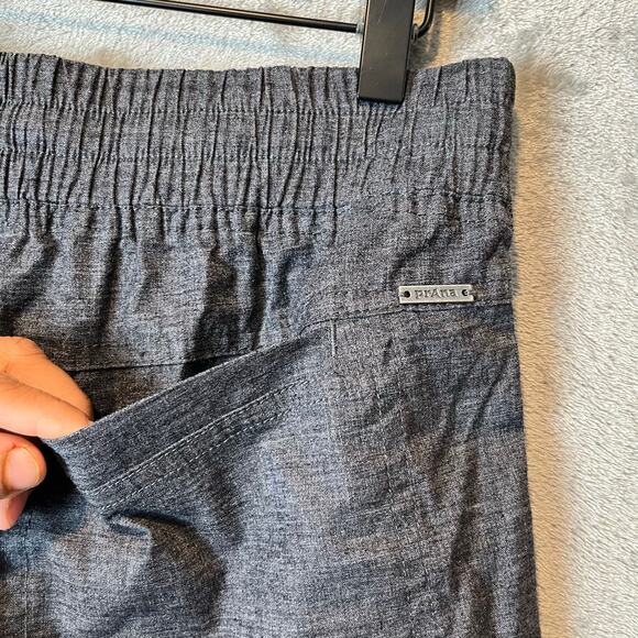 prAna Mantra Joggers Hemp Woven Sz Small Blue UPF 50+ Coal Gray Gorpcore Hiking - Picture 6 of 9